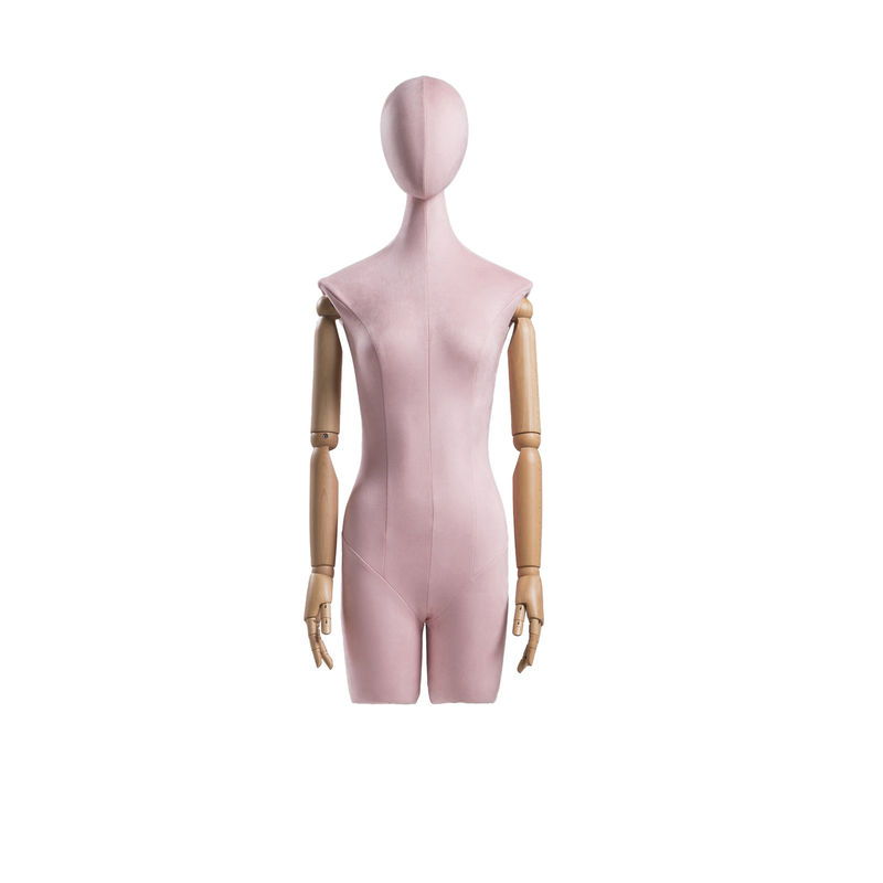 Nhiều màu sắc Half Body nữ nhân vật, 63cm Thắt lưng thẳng đứng Half Mannequin Stand