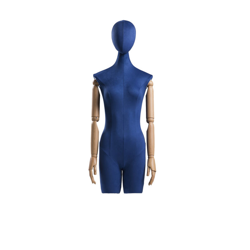 Nhiều màu sắc Half Body nữ nhân vật, 63cm Thắt lưng thẳng đứng Half Mannequin Stand